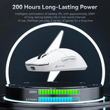 Attack shark x6 lightweight wireless gaming mouse with rgb backlight charging