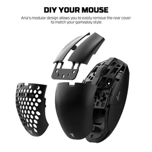 Fantech aria xd7e wireless gaming mouse - black mouse pads