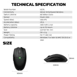 Fantech aria xd7e wireless gaming mouse - white mouse pads
