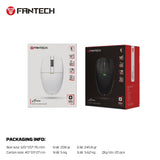 Fantech aria xd7e wireless gaming mouse - white mouse pads
