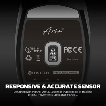 Fantech aria xd7v2 wireless gaming mouse 53g ultra-lightweight huano switches,
