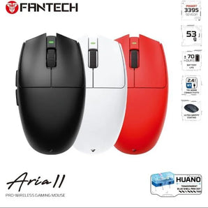 Fantech aria xd7v2 wireless gaming mouse 53g ultra-lightweight huano switches,