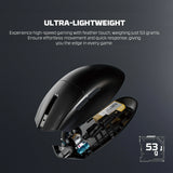 Fantech aria xd7v2 wireless gaming mouse 53g ultra-lightweight huano switches,