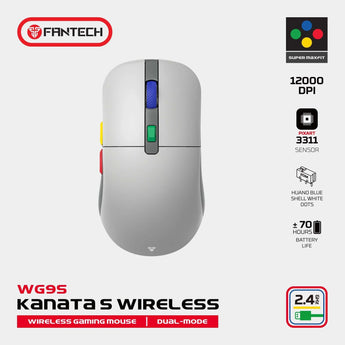 Fantech kanata s wg9s super maxfit wireless gaming mouse - dual mode connection