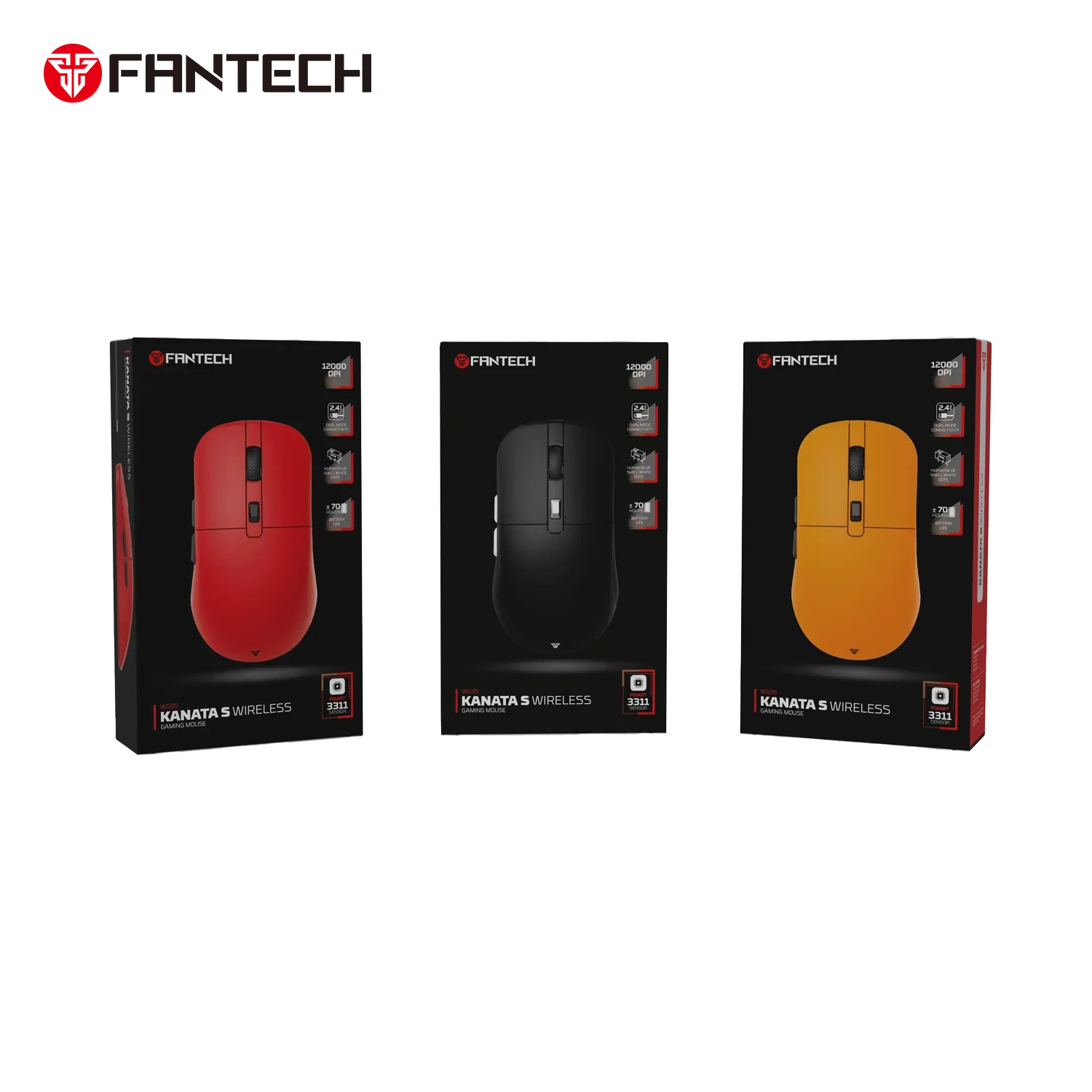 Fantech kanata s wg9s wireless gaming mouse - black mice & trackballs
