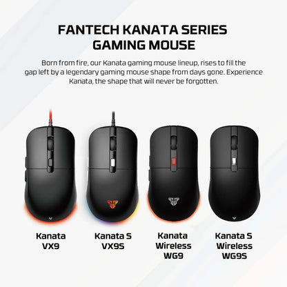 Fantech kanata s wg9s wireless gaming mouse - black mice & trackballs