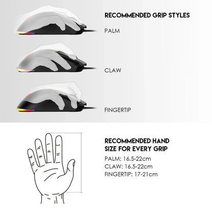Fantech phantom ii vx6 neon macro gaming mouse