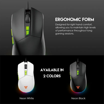 Fantech phantom ii vx6 neon macro gaming mouse