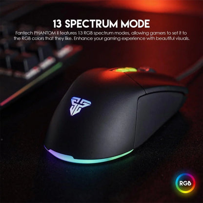 Fantech phantom ii vx6 neon macro gaming mouse