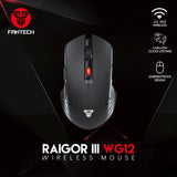 Fantech raigor iii wg12 gaming mouse with 2.4ghz wireless connection