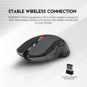 Fantech raigor iii wg12 gaming mouse with 2.4ghz wireless connection