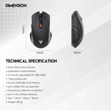 Fantech raigor iii wg12 gaming mouse with 2.4ghz wireless connection