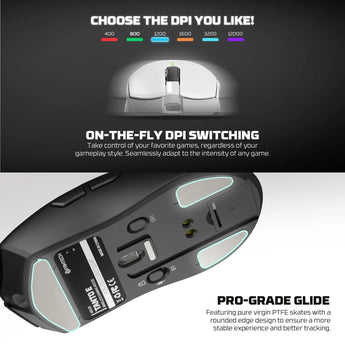 Fantech tantoe wg13e wireless mouse three-mode switching and magnetic