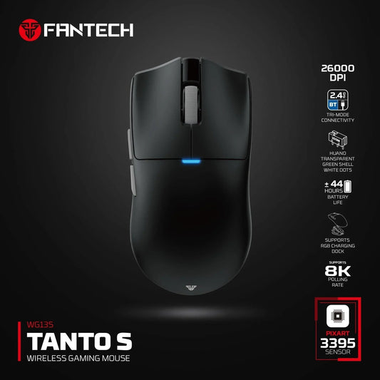 Fantech wg13s tanto s wireless gaming mouse 8k mice & trackballs
