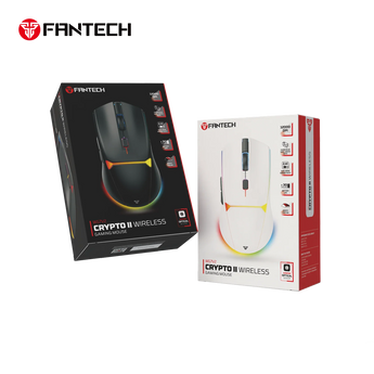 Fantech wg7v2 crypto ii wireless gaming mouse black mice & trackballs