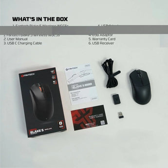 Fantech wgc5s blake s dual mode wireless gaming mouse - black mice & trackballs