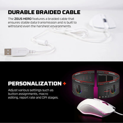 Fantech zeus x5a gaming mouse 8000 dpi mice & trackballs