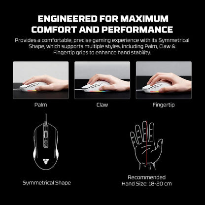 Fantech zeus x5a gaming mouse 8000 dpi mice & trackballs
