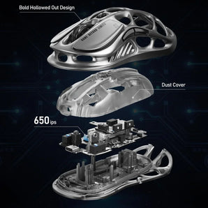 Gravastar mercury m2 wireless gaming mouse with 26,000 dpi paw3395dm sensor