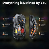 Gravastar mercury m2 wireless gaming mouse with 26,000 dpi paw3395dm sensor