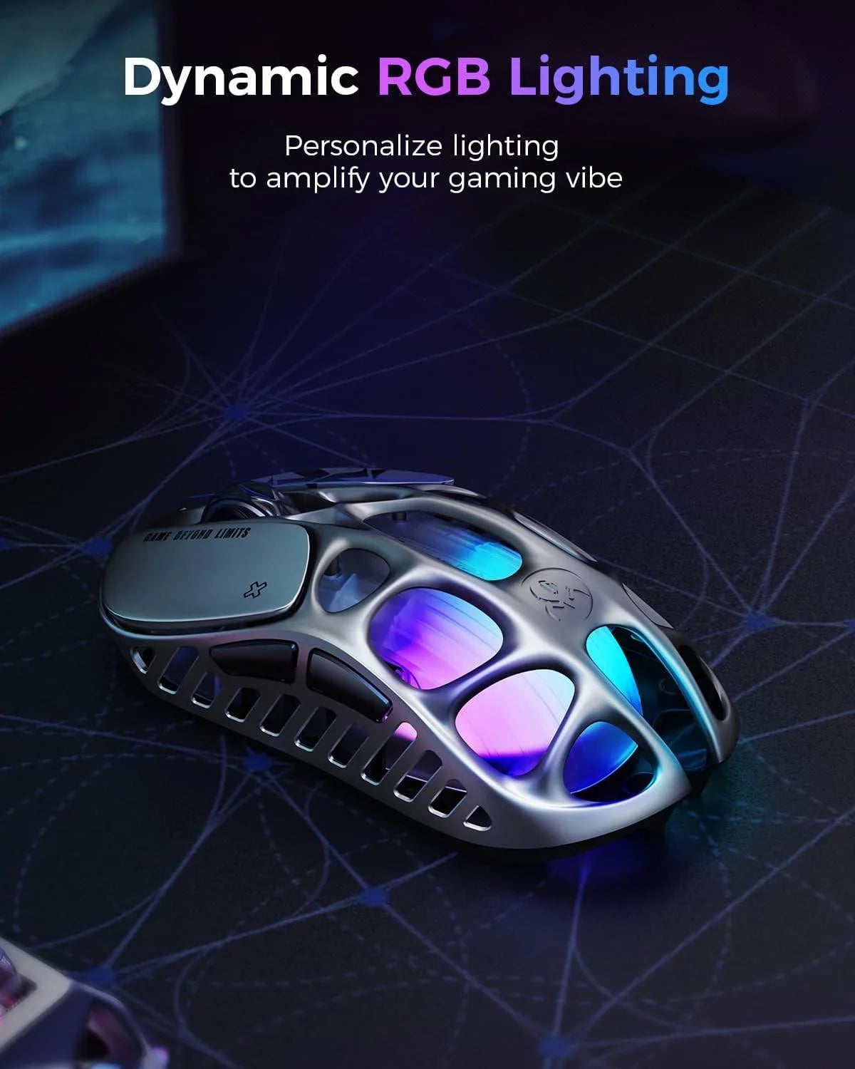 Gravastar mercury x wireless gaming mouse – 32,000 dpi paw 3950 sensor mice &