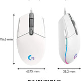Logitech g102 light sync gaming mouse with customizable rgb lighting 6 mice &