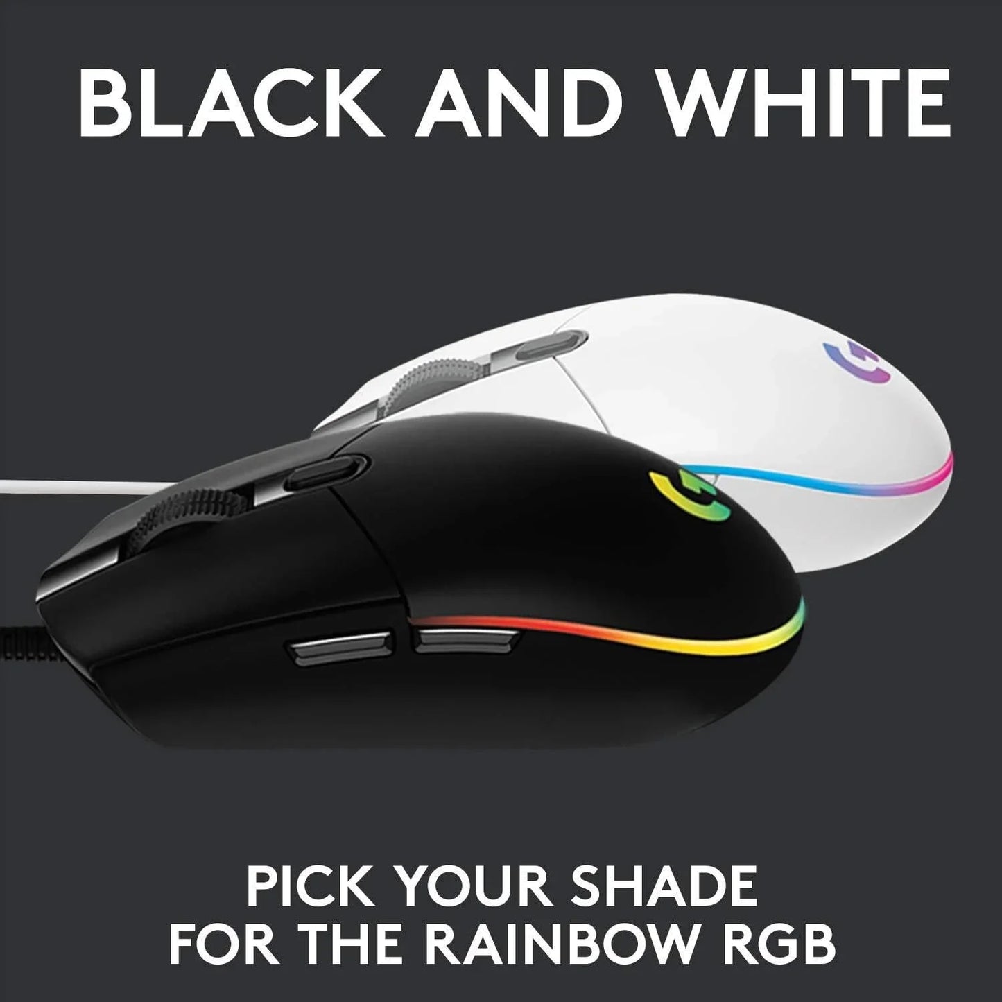 Logitech g102 light sync gaming mouse with customizable rgb lighting 6 mice &