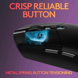 Logitech g304 lightspeed wireless gaming mouse hero sensor 12,000 dpi, mice &