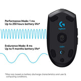 Logitech g304 lightspeed wireless gaming mouse hero sensor 12,000 dpi, mice &