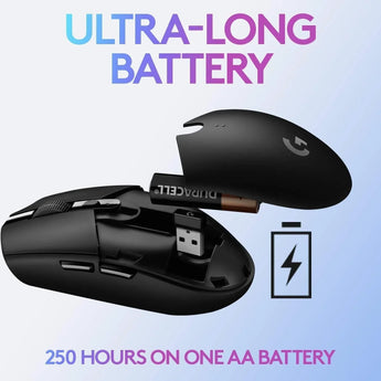 Logitech g304 lightspeed wireless gaming mouse hero sensor 12,000 dpi, mice &