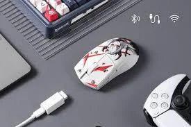 Eisa k686 pro se keyboard & k1ng m916 pro (1k hz) mouse anime combo & mousepad