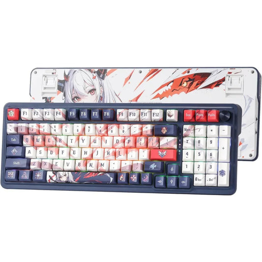 Eisa k686 pro se keyboard & k1ng m916 pro (1k hz) mouse anime combo & mousepad