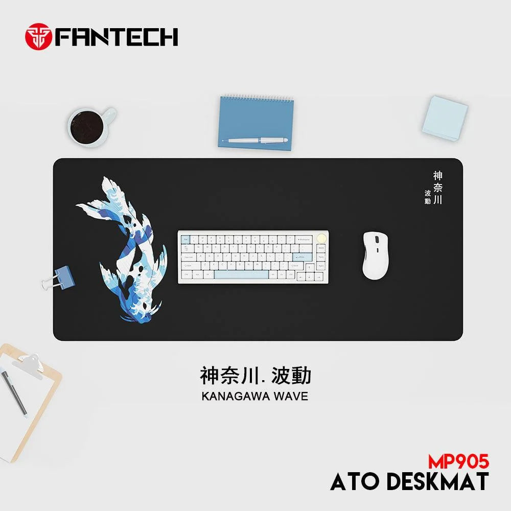 Fantech ato mp905 desk mat (kanagawa wave) office mats