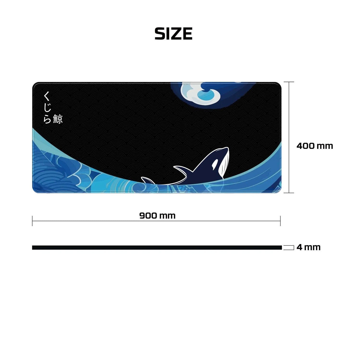 Fantech ato mp905 kujira umi deskmat mouse pad mouse pads