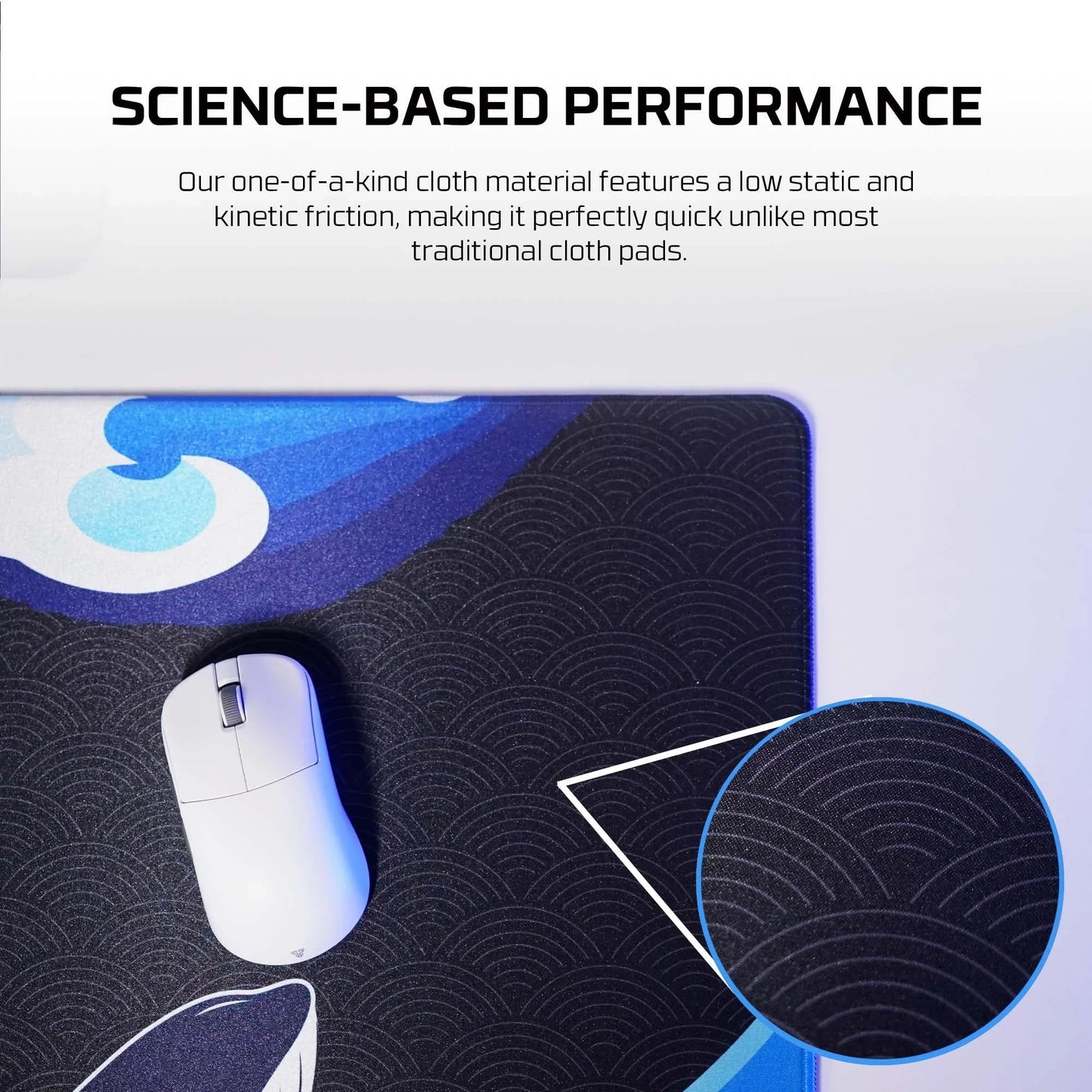 Fantech ato mp905 kujira umi deskmat mouse pad mouse pads