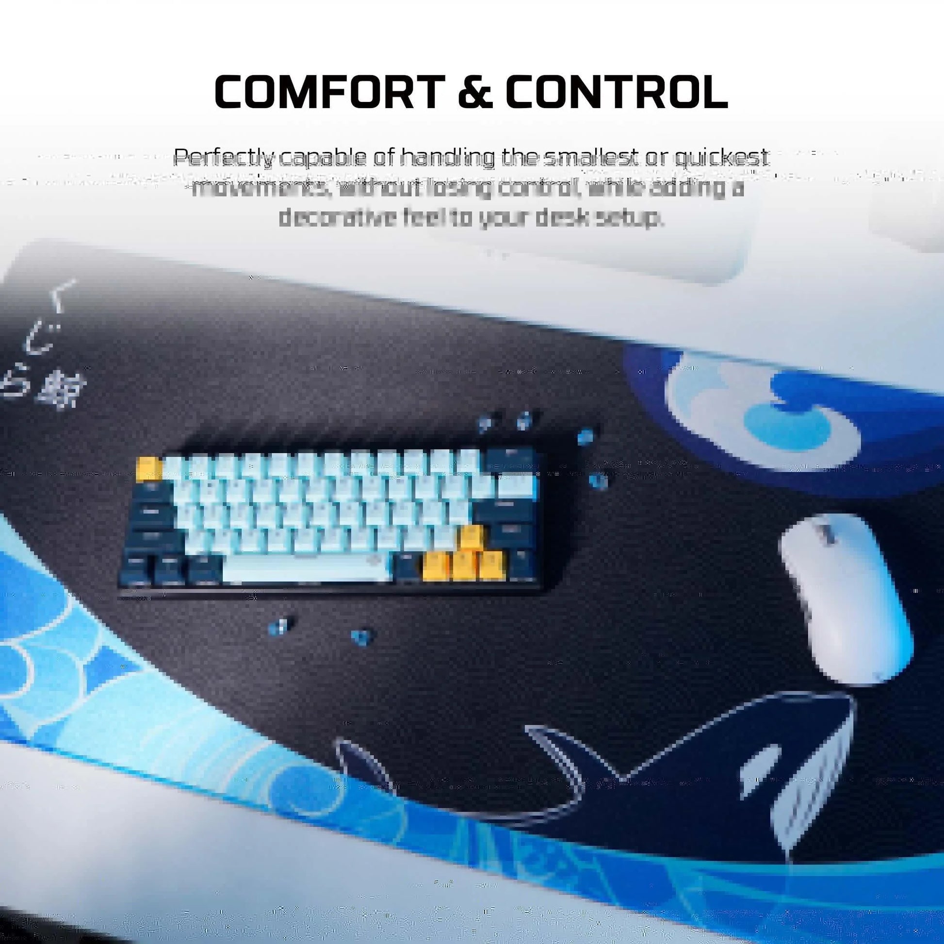 Fantech ato mp905 kujira umi deskmat mouse pad mouse pads