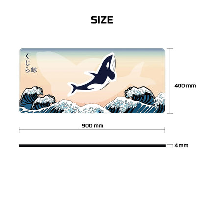 Fantech ato mp905 mousepad - kujira nami (beige) mouse pads