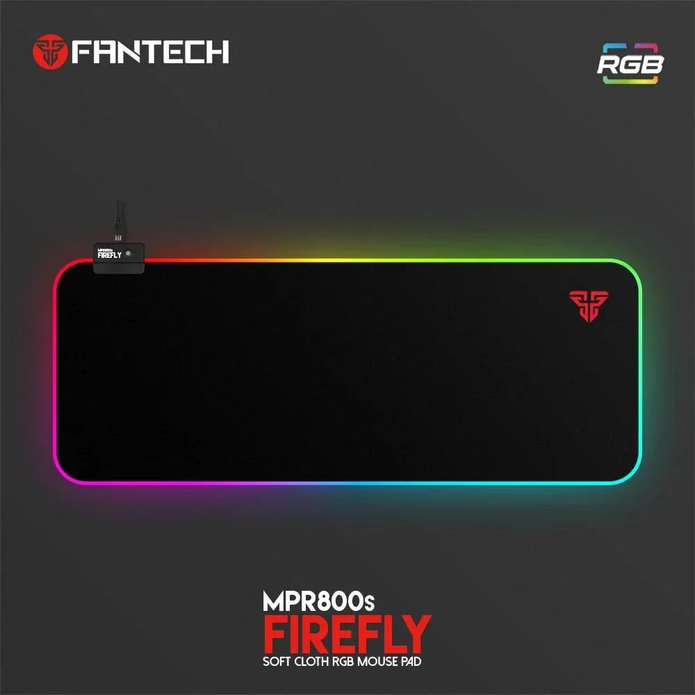 Fantech firefly mpr800s soft cloth rgb mousepad