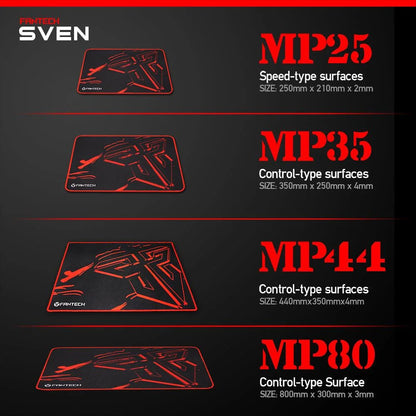 Fantech sven mp44 gaming mouse pad control edition