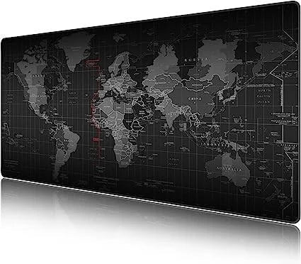 Gaming mouse pad world map
