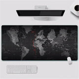 Gaming mouse pad world map