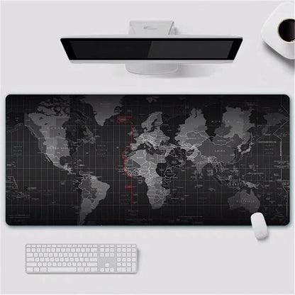 Gaming mouse pad world map