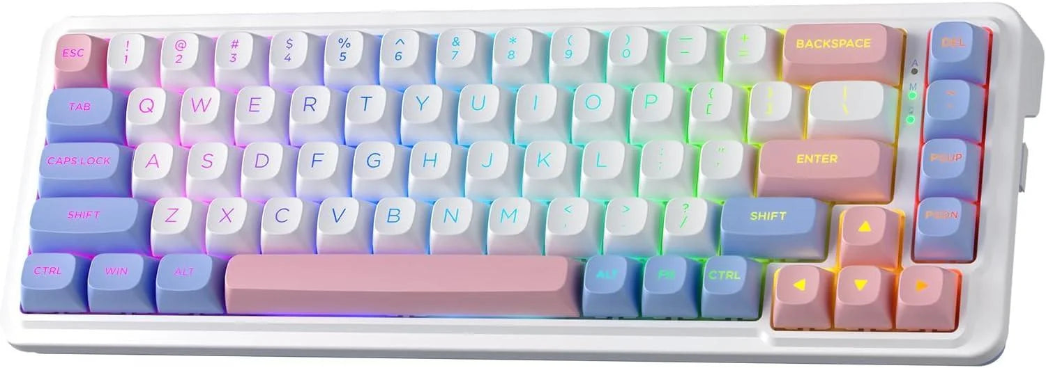 Redragon k709 pro 65% wireless gasket rgb gaming keyboard 68 keys hot-swap