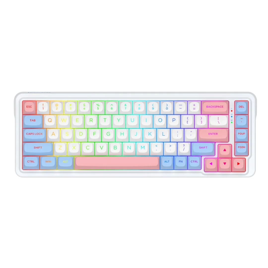 Redragon k709 pro 65% wireless gasket rgb gaming keyboard 68 keys hot-swap