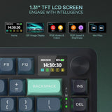 Redragon k724 pro wireless gasket gaming keyboard w/hype screen & knob 81-key