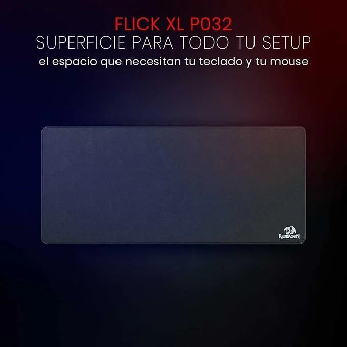 Redragon p032 flick xl mouse pad with stitched edges waterproof for work games