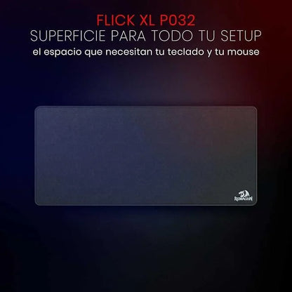 Redragon p032 flick xl mouse pad with stitched edges waterproof for work games
