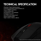 Raigor ii wg10 wireless 2.4ghz pro-gaming mouse
