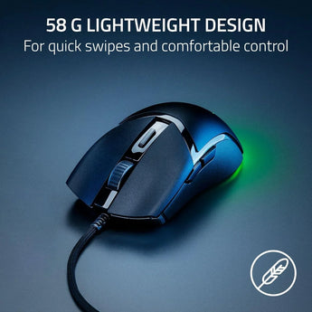 Razer cobra gaming mouse: 58g gen-3 optical switches chroma rgb lighting, mice
