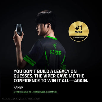 Razer viper v3 pro wireless esports gaming mouse: symmetrical - 55g lightweight
